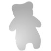 just the gummy bear icon from the silver gummy logo