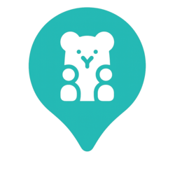 bear logo blue