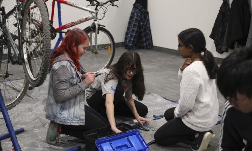 20191112_TWV_BIKE_CLUB_0025JP CALGARY, AB - NOVEMVER 12, 2019: Two Wheel View Bike Club at Bowness Library. (Photo by Jenn Pierce)